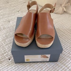 Universal Thread Ava wedges-cognac color-6.5